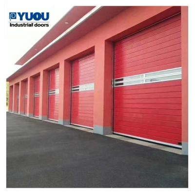 China Automatic Aluminum Rolling Garage Industrial Insulated High Speed ​​Door for sale