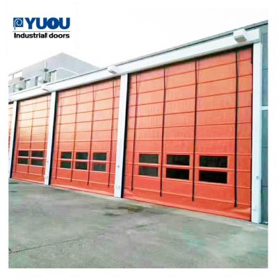 China Waterproof Industrial PVC Stacking High Speed ​​Folding Door Rolling Shutter Door for sale