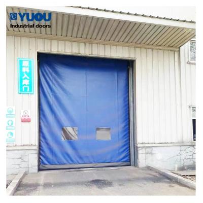 China Modern PVC Fabric High Speed ​​Curtain Roll Up Air Sealing Clean Room Fast Fast Rolling Door for sale