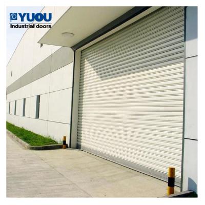 China Industrial Windproof Roller Shutter Industrial Exterior Strong Steel Door By Automatic for sale