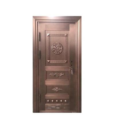 China Modern Zanfit Copper Door Designs / Basic Track Door for sale