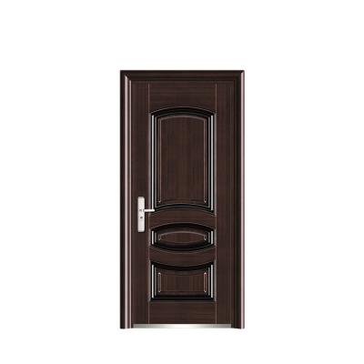 China Cheap modern factory dark color security steel doors for sale