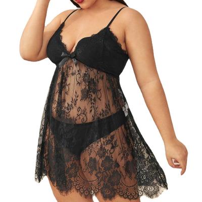 China OEM sexy Mujeres Modelando Ropa Transparente interior sexy lingerie underwear plus size women lace up Babydoll Fajas Front Closure Underwear Sexy Lingerie for sale