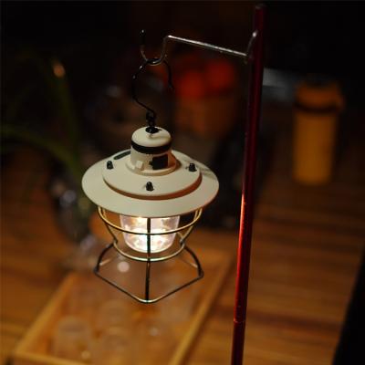 China Other Outdoor USB Emergency Rail Lantern Picnic BBQ Camp Lighting Fill Lamp Retro Camping Nordic Old-fashioned Tent Lamp for sale