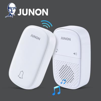 China 2021 JUNON Polycarbonate New Arrival Doorbell Wireless Doorbell Switch for sale