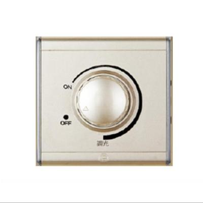 China BK Electric Light Gold 630W 250V Dimmer Wall Switch 86*86mm for sale