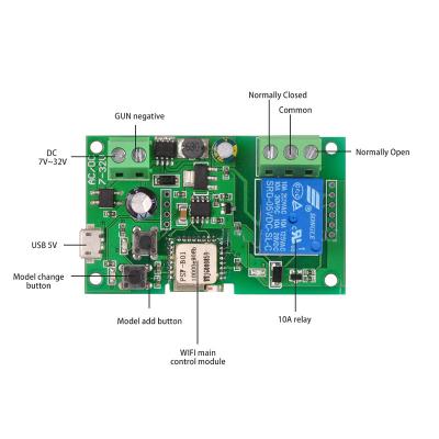 China EweLink DC7-32V DIY 1 Ch Test Inching WIFI Smart Home Switch Self-locking Wireless Relay Module With Alexa DC32V for sale