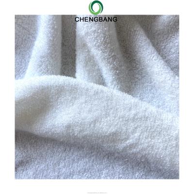 China Anti-bacteria Chengbang Cloth Factory 400gsm Double Side 58% Fiber 25% Cotton 20% Polyester Bamboo Towel Cloth à venda