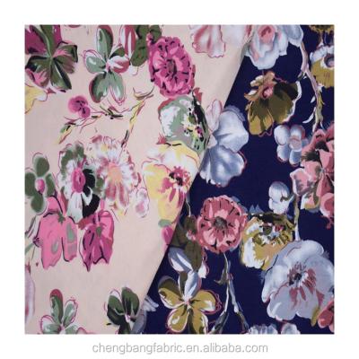 중국 Chengbang Anti Static Knitting 95% Cotton 5% Spandex Wholesale Jersey Floral Printing Fabric 판매용