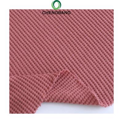 중국 Chengbang Anti-Static Fabric Factory Make Order 100 Cotton Softness 200g Waffle Knitted Fabric 판매용