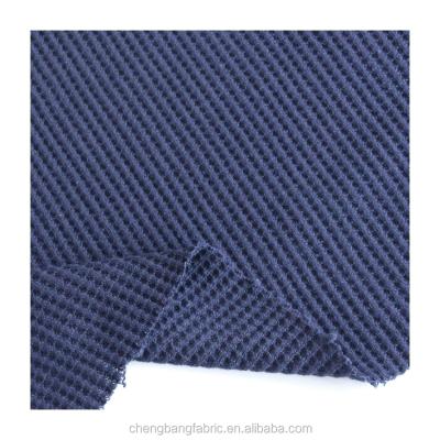 China Custom 100% Chengbang Manufacturing Color Order Cotton Waffle Cloth Towel Anti-Static Knitting Fabric for sale