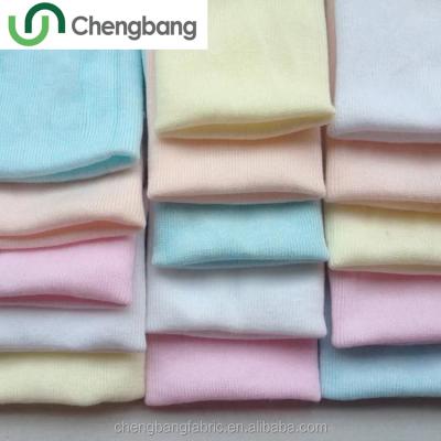 China Antistatic Soft Cotton 1*1 Rib Knitted Fabric For Baby Clothes for sale