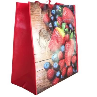 China EU market reusable recycled pp woven shopping bag rpet nonwoven grocery bags for sale