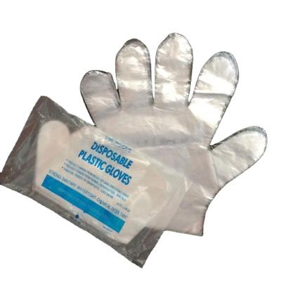 China Multifunctional Hot Liquid Proof Clear Cpe Strip Disposable Gloves White Glove Selling Glove for sale