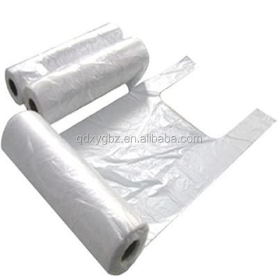 China Recyclable High Quality Plastic T Shirt Bags On Roll For Shopping for sale