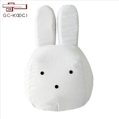 China Cartoon Removable Cute White Rabbit Bean Bag Chair Toy Kid Living Room Blanket Sofa Lazy Chair for sale