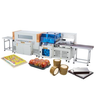 China High Speed ​​Automatic Food Shrink Wrap Machine Vertically Through L-Sealer Wrap Machine for sale