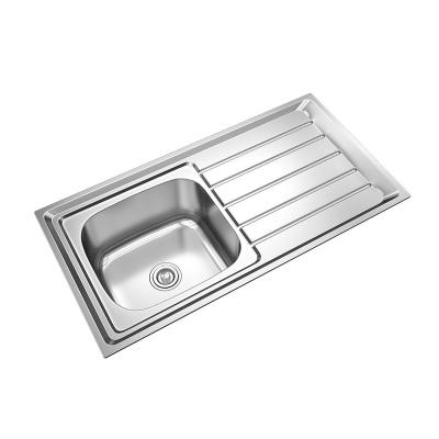 China Without Faucet Wholesale Customized Good Quality Rectangle 304 Stainless Steel Kitchen Sinks for sale