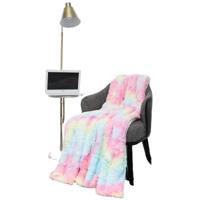 China 2021 New Style Comforter Tie Tie Dye Air Conditioning Folded Blanket Blanket For Winter Super Soft Faux Fur Blanket for sale