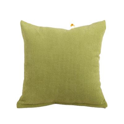 China Sustainable Washable Solid Corduroy SquareThrow Throw Pillow Cases For Couch Sofa Home for sale