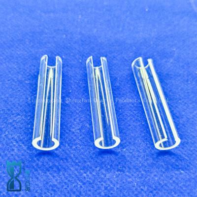Chine Tubes de quartz semi-circulaires personnalisés à haute transparence à vendre