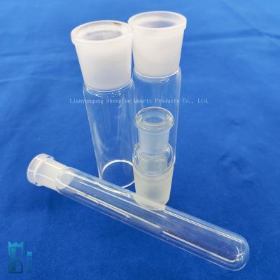 China Custom Glass Cylinder One Side Sealed Quartz Test Tube Glass Pipe Laboratory Glassware for sale