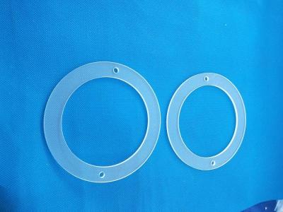 China Machining Quartz Tube Flange Milling Sight Glasses Circular Shape Professional for sale