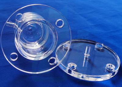 China Morse 6.5 Transparent Sio2 Quartz Tube Flange High temperature resistance quartz reactor for sale