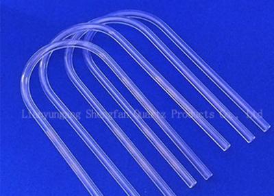 China U transparente Bent Silica Quartz Glass Tube para o teste de aço da temperatura da água à venda