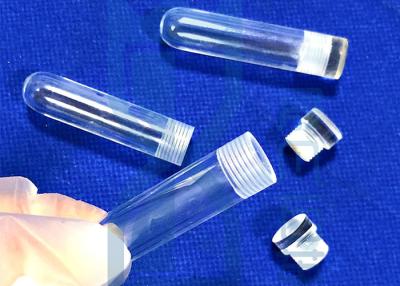 China 2.2g/Cm3 Screw Thread Clear SIO2 Quartz Test Tube for sale