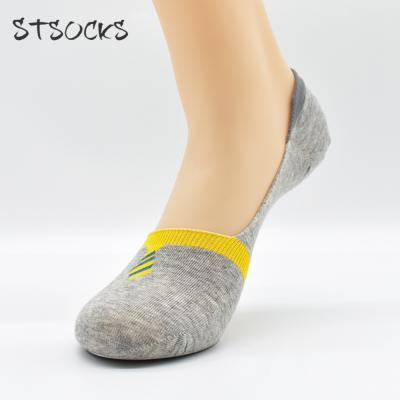 China Antibacterial Solid Color Ankle Socks Length No Show Mens Invisible Low Cut Socks for sale