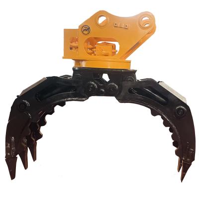 China energy & Weixiang Mining Hydraulic Rotating Grapple Excavator Wood Grapple Log Grapple Stone Grapple for sale