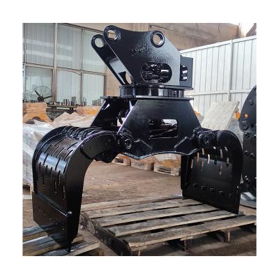 China High Efficiency China Supplier Excavator Attachments Hydraulic Rotating Demolition Sorting Grapple for sale