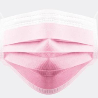 China wholesale disposable spunlace non woven pink 3 ply surgeon face mask surgical medical mask disposable facemask en venta