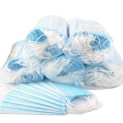 중국 China factory mass production 3-ply disposable stock nonwoven face mask 판매용