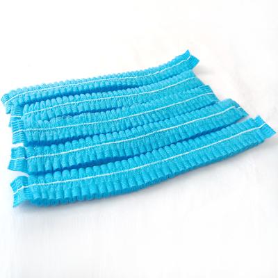 Κίνα Disposable Medical Non Woven Strip Surgical Net Cap Bouffant Head Cover Hair Net Surgical Doctor Nurse Hat Round Mob Cap προς πώληση