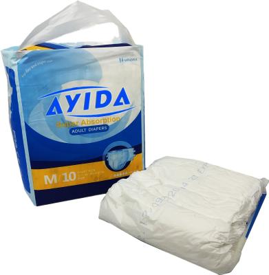 China Hot Sale Wholesale High Absorbenc Adult Brief Diaper Good Quality Adult Diaper In Bulk for sale