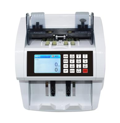 China Top-loading with 2 cash counter 2 CIS top-loading money CIS counting machine for sale