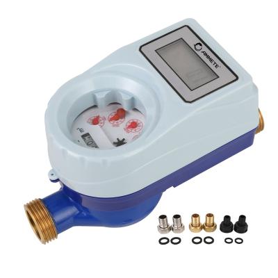 China Durable Multi-jet Water Meter Brass/Plastic IC Card/RF Card Prepaid Smart Water Flow Meter For Home And Residential Use for sale