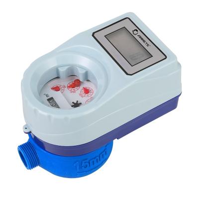 China Brass / Plastic Prepaid Water Meter DN15-DN25 With Multi Spray Water Meter Plastic Body Material for sale