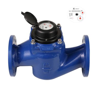 China Woltman High Performance Cast Iron Vertical Water Flow Meter Dry Dial Turbine Meters Glass Plastic & Copper Damper & Fill Damper OEM for sale