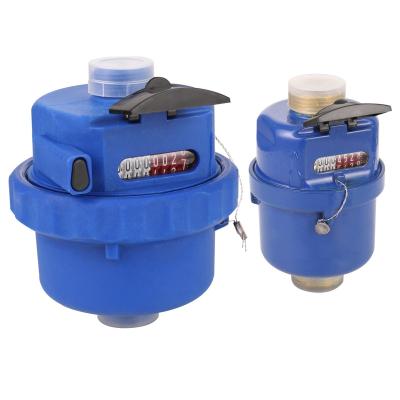 China Class C/R160 (Brass Or Plastic) Cold Water Meter Brass/Plastic Volumetric Piston Liquid Type With Free Water Meter Parts for sale