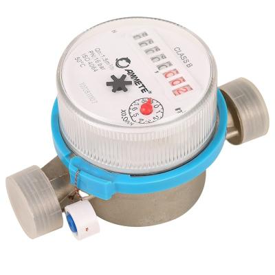 China Residential Single Body Stainless Steel House Jet Water Meter Dry Dial 15mm-20mm Water Meter Mechanism for sale