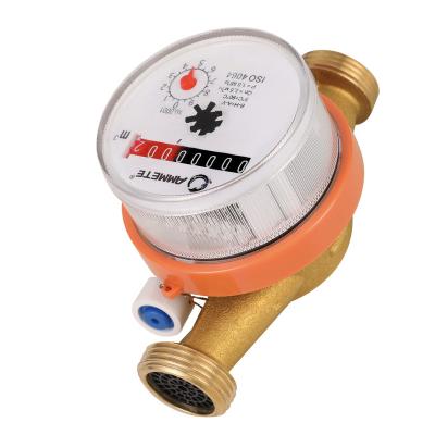 China Residential single brass single brass water body meter dn20 meter factory cheap Jet Chamber wholesale price for sale