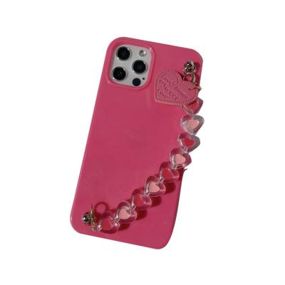 China First Class Exquisite Luxury Rose Chain Anti-fall Quality Moving Case For iPhone 12 for sale