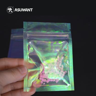 China Recyclable Custom Printing Plastic Resealable Aluminum Foil Mylar Zip Lock Packing Holographic Bag for sale