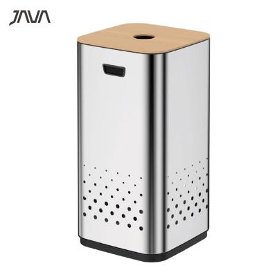 China Viable Professional Outdoor Metal Porcelain Manufacturer Hotel Garbage Factory Hotel Garbage Bin Stainless Trash Can for sale