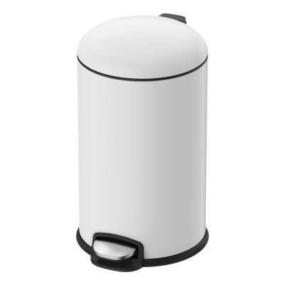 China Sustainable Powder Coated Color Metal Mini Pedal Bin For Household Rubbish for sale