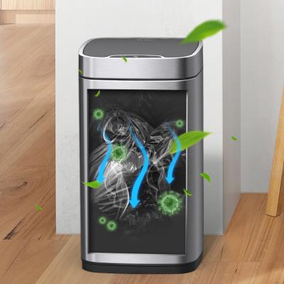 China 9L 12L 28L 35L Capacity Stainless Steel Automatic Smart Sensor Large Waste Bin for sale