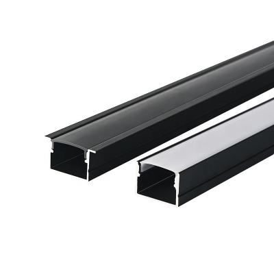 China LED Strip Light 2020 Custom Industrial Aluminum Frame OEM Extrusion Black Anodic Oxidation 4040 6063 Aluminum Alloy Accessories for sale